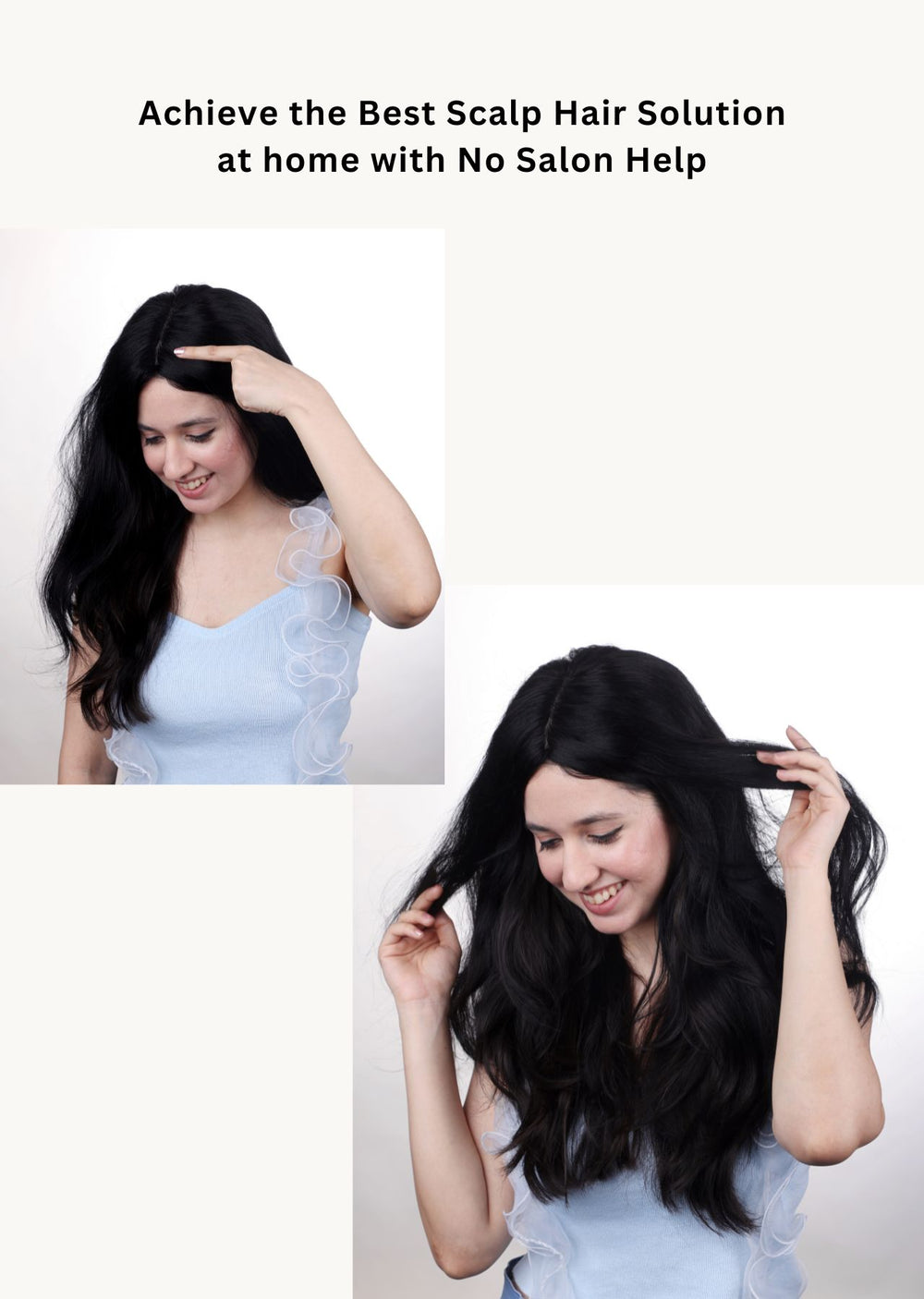 after using Mono-Volume Hair Topper