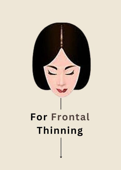For Frontal Hair Thinig - 2X3" Silk Topper