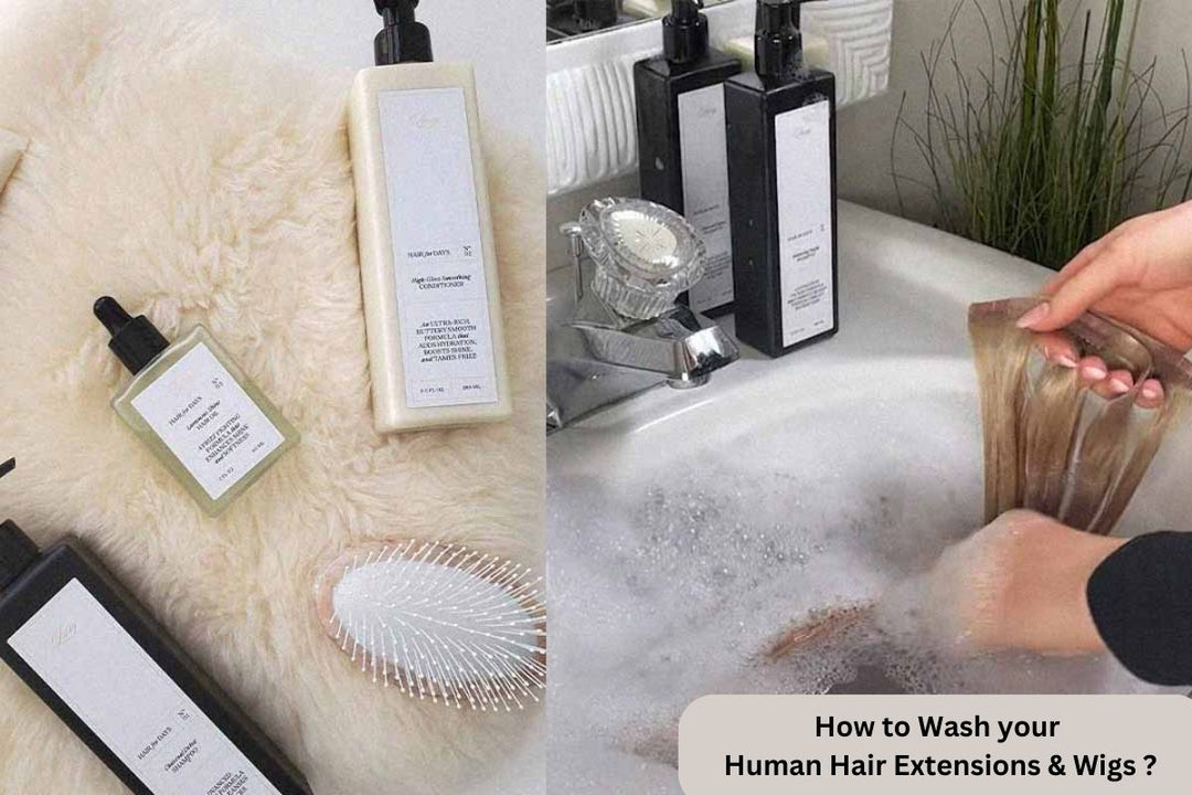 How To Wash Your Human Hair Wigs and Extensions?