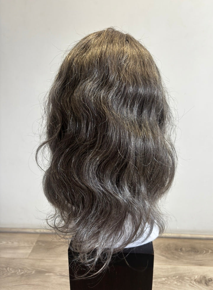 Salt and Pepper Hair Wig - Black and White Hair