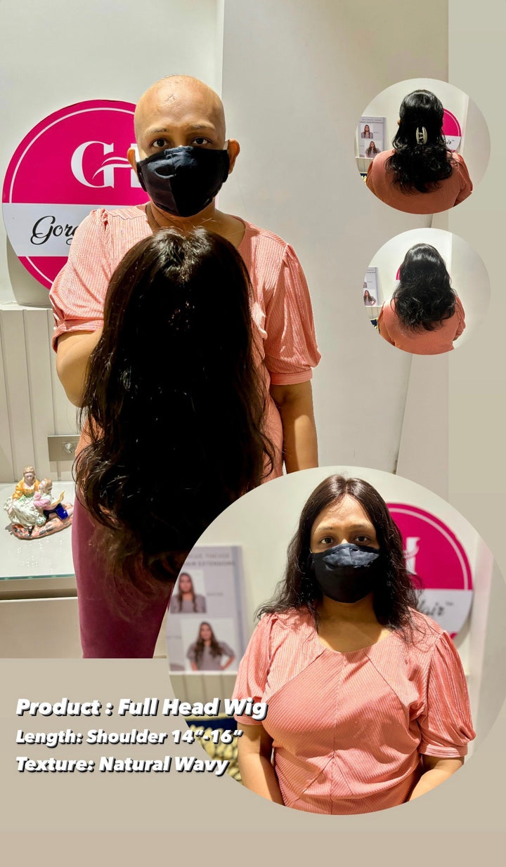 Shoulder Hair Wig : Wavy