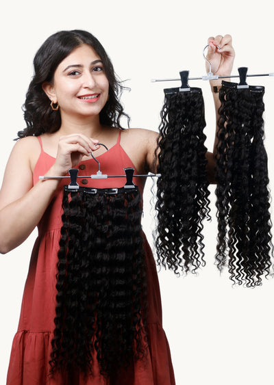 Curly 3 Set Cli-in Hair Volumizer 