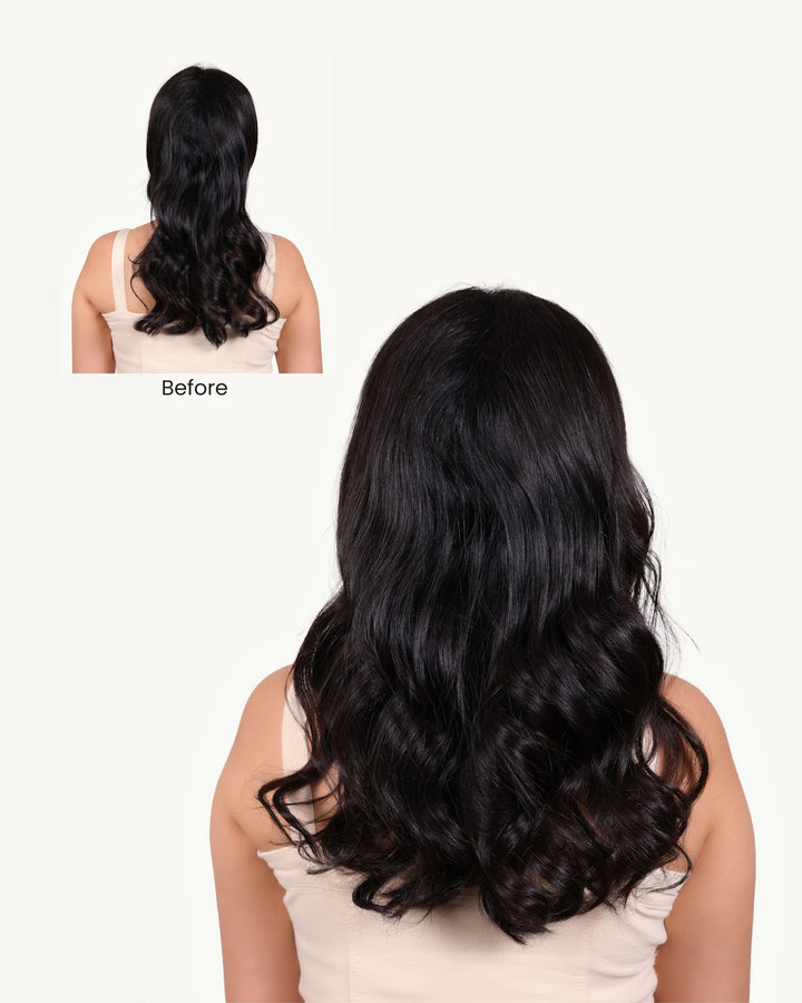 Back Hair Extensions : Wavy