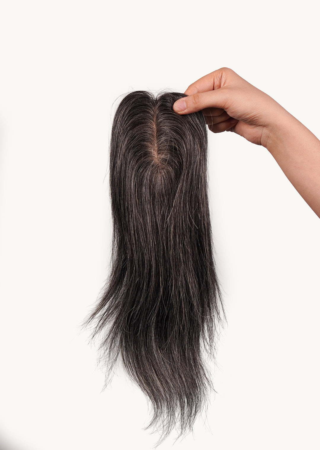 Salt & Pepper Silk Hair Topper