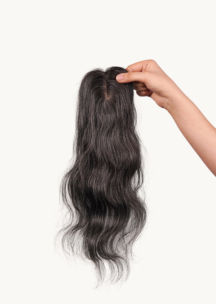 Salt & Pepper Silk Hair Topper
