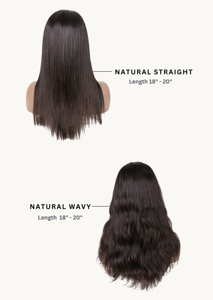  Length Guide for medium-length full-head human Hair Wig