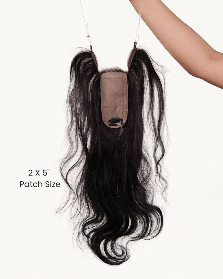Receding Hairline Hybrid Topper - Wavy
