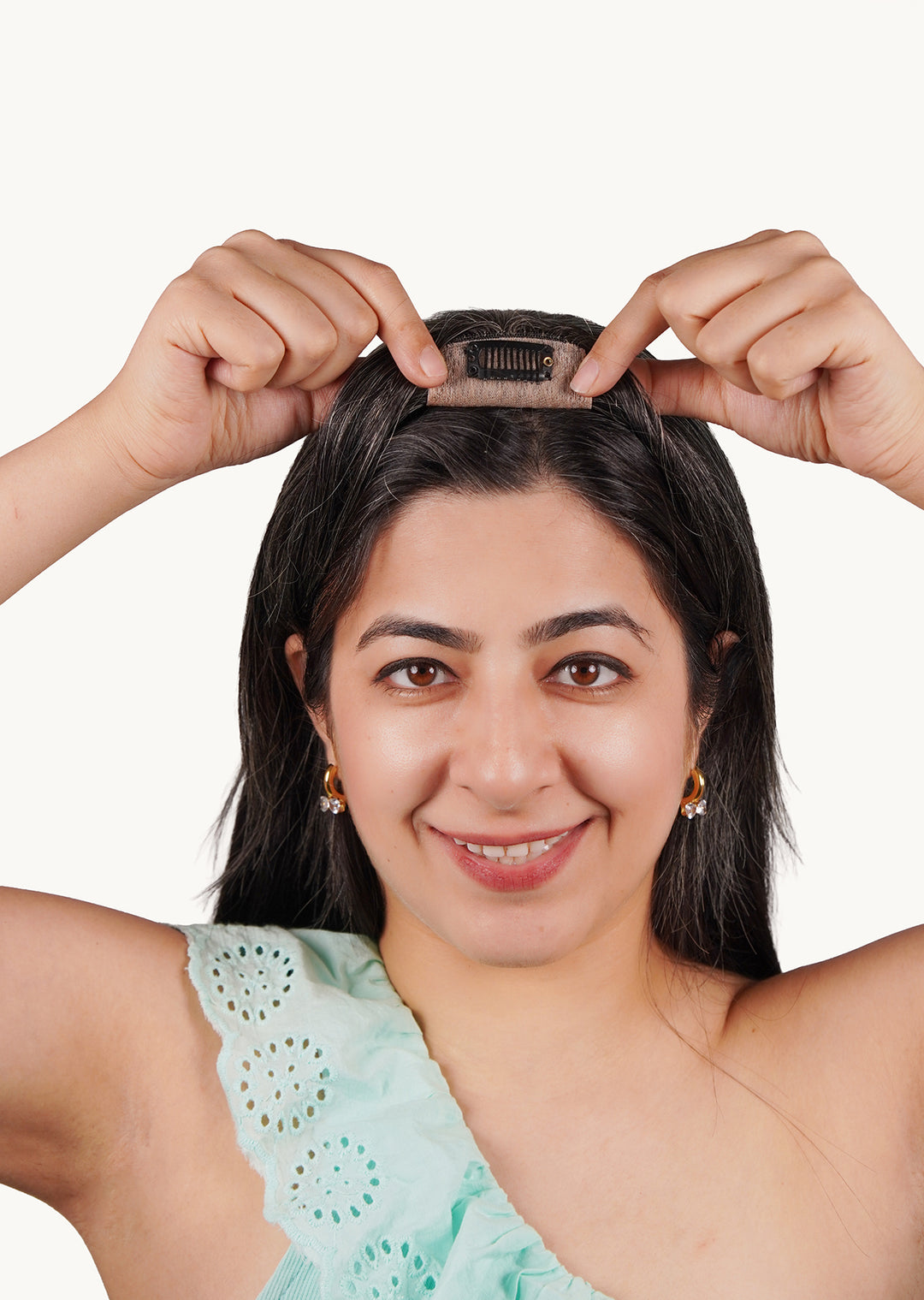 Salt & Pepper Silk Hair Topper