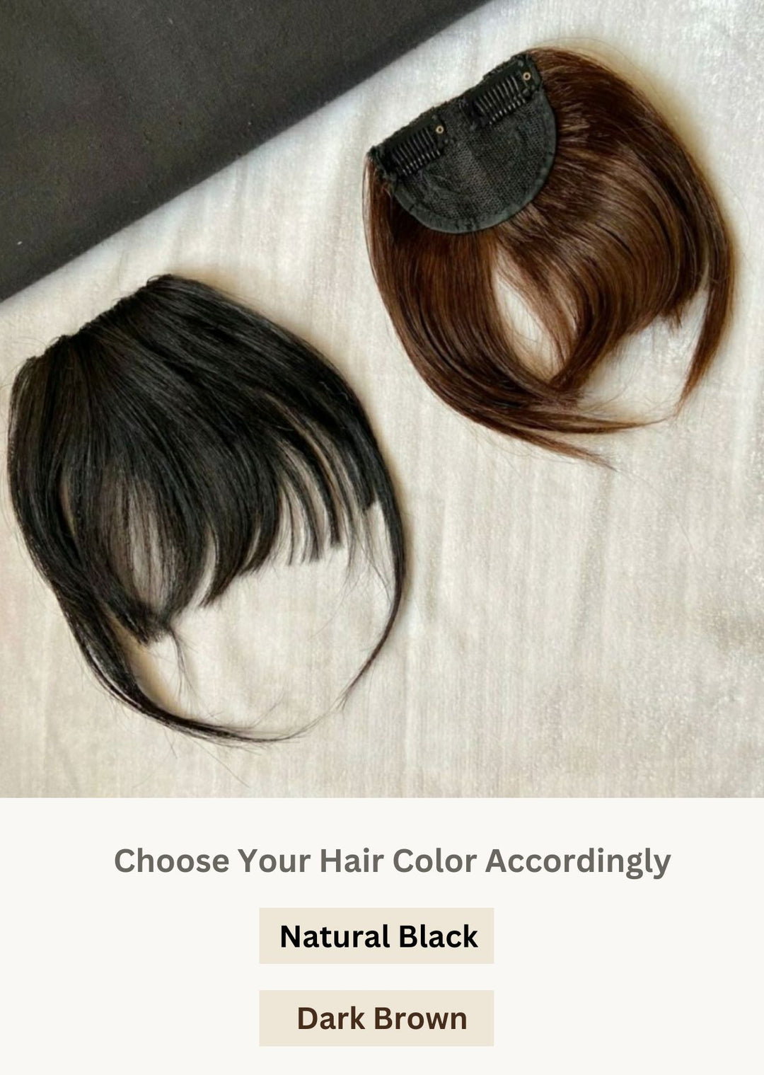 Clip-in Bangs Front Hair Bangs Extensions Clip in Bangs