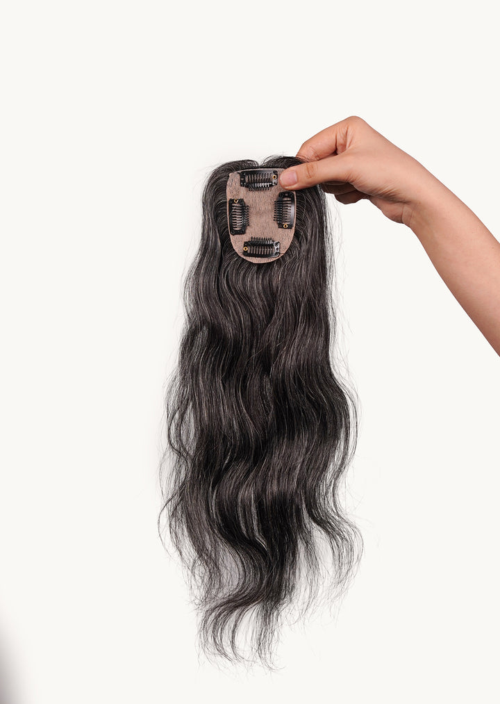 Salt & Pepper Silk Hair Topper