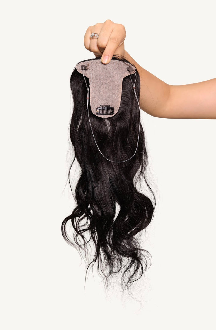 Wide Parting : Clipless Hair Topper