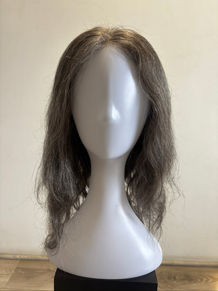 Salt and Pepper Hair Wig - Black and White Hair