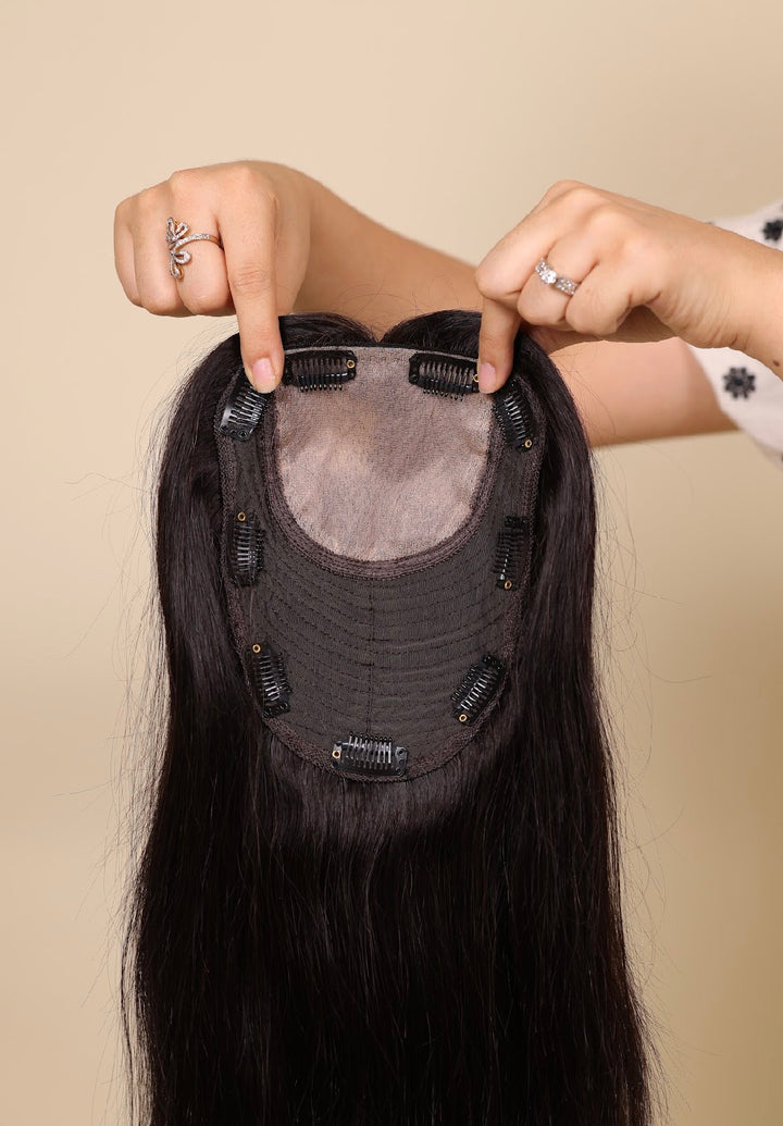 Full Crown Topper : 6*8 Silk Hair Topper