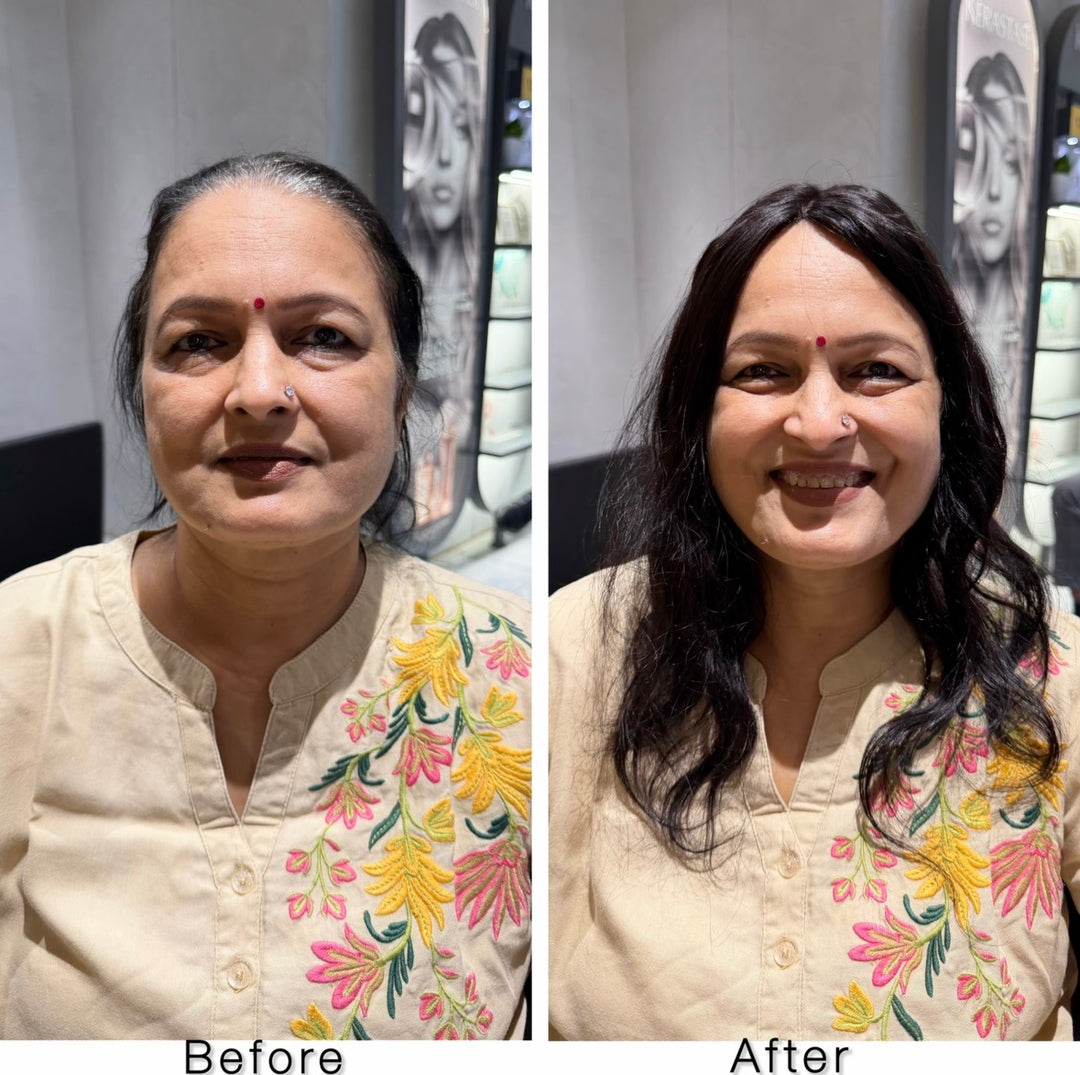 Wide Parting : Clipless Hair Topper
