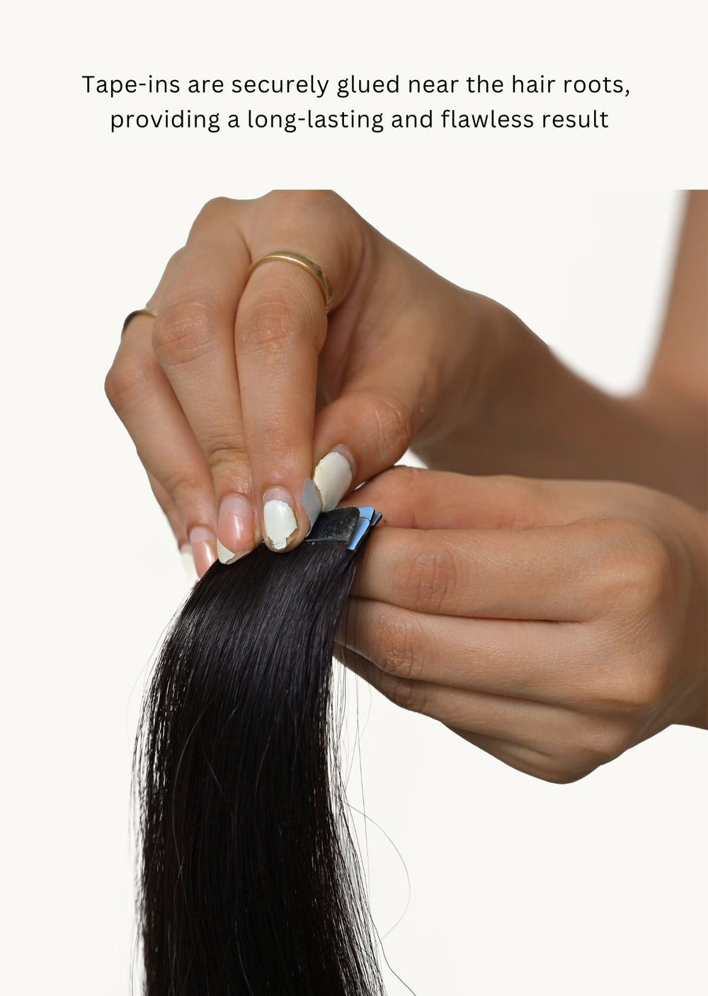 tape in hair extensions with glued tape